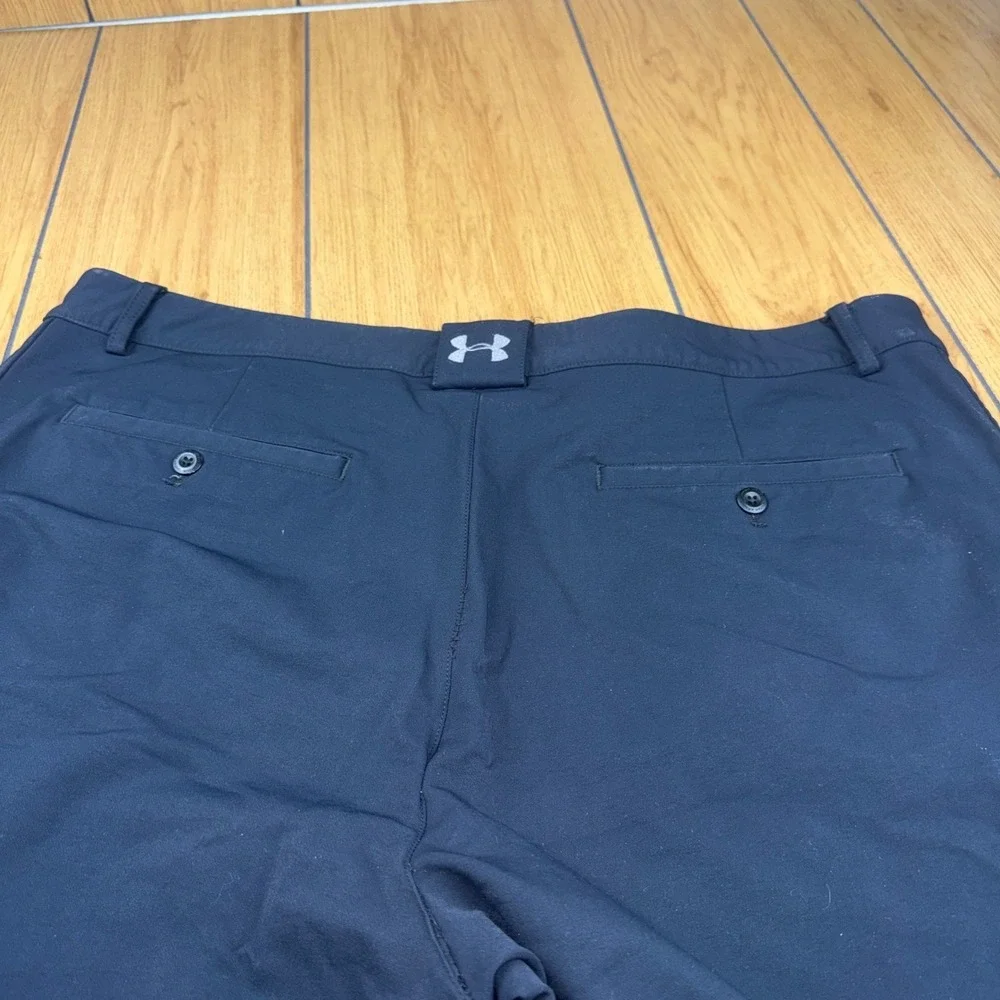 Under Armour ColdGear Golf Pants Mens‎ 40x32 Black Nylon Stretch Performance